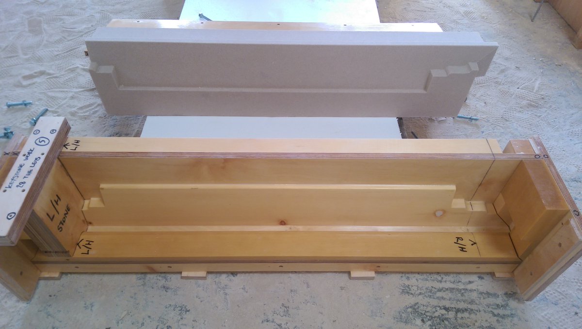 KeyStonework's tweet image. Dry-Cast Window Surrounds to a shop front in Cobham plus a couple of shots of the stone fresh out the mould.