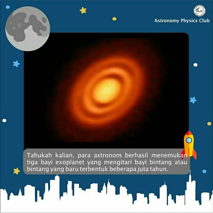 [TIGA PLANET BARU PADA BINTANG HD 163296]

Keberadaan 3 planet baru yang mengorbit bintang yang baru terbentuk merupakan hasil analisis dari pengamatan ALMA. Ada dua tim astronom yang menemukan ketiga planet tersebut. Selengkapnya cek akun instagram kami