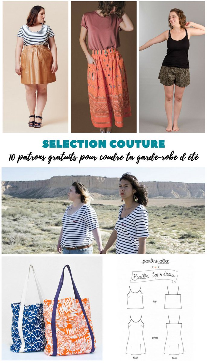 {Sélection couture} 10 patrons gratuits pour coudre ta garde-robe d'été buff.ly/2MSNUWl