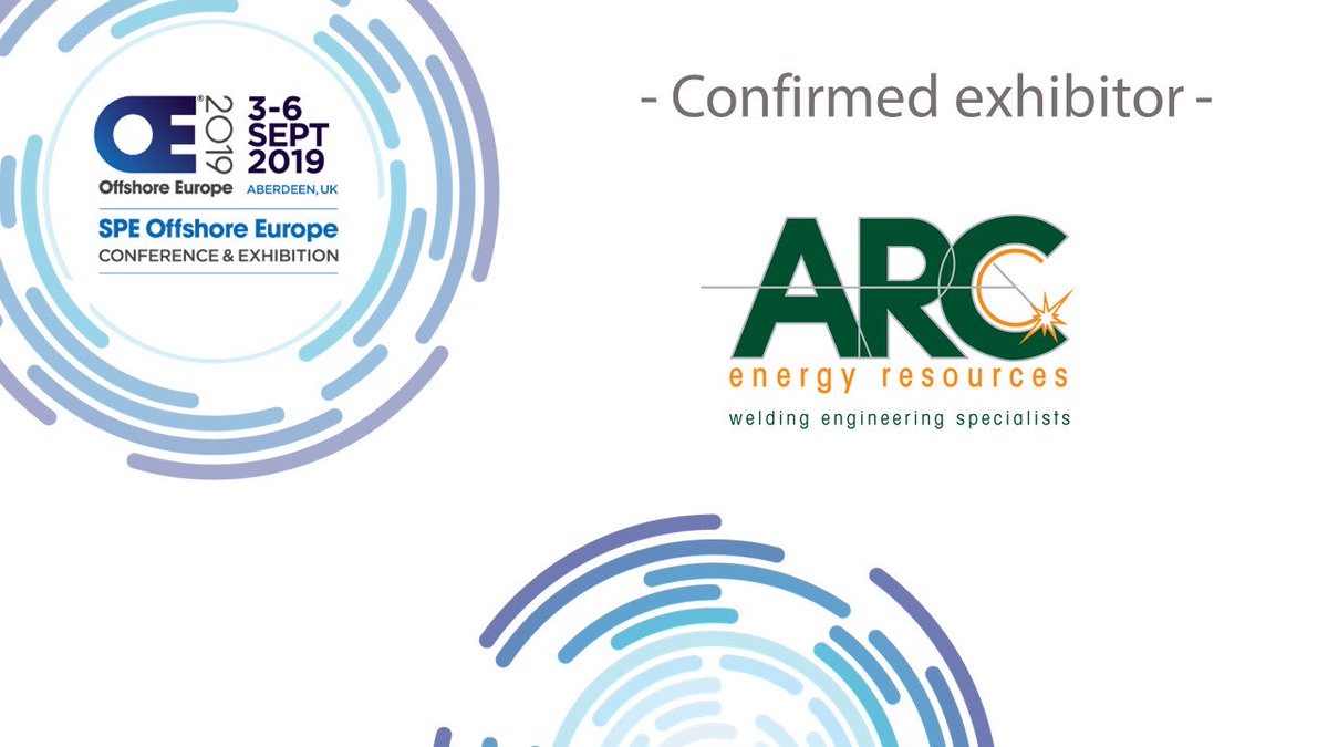 Pleased to have <a href="/ArcEnergyRes/">Arc Energy Resources</a>  as part of #OE19- the weld overlay cladding and fabrication specialist for the oil &amp; gas, nuclear, renewable energy, water &amp; wastewater and naval industries. Want to exhibit at OE? bit.ly/2rqYTNq #OilandGas #OffshoreEurope