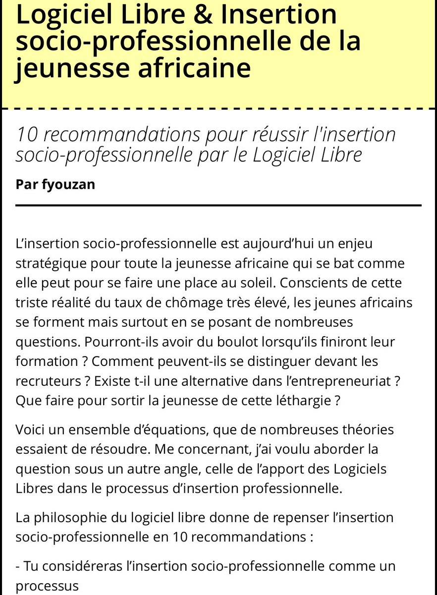 OvillageCi's tweet photo. Ce week-end nous sommes à #Strasbourg pour les Rencontres Mondiales du Logiciel Libre 📲
Nous présenterons nos 10 recommandations pour réussir l'insertion socio-professionnelle de la jeune africaine par le #LogicielLibre  #RMLL2018 #EducationNumerique #Afrique #TiersLieux #Tilios https://t.co/CNZutZuKXd