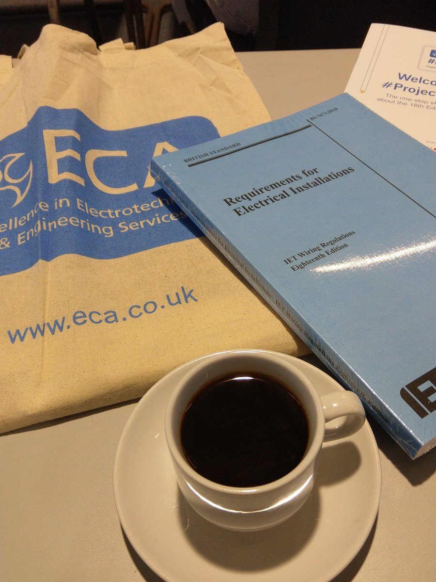 diackltd's tweet image. Can you ask for anything more??.....free BS7671 book and a coffee!!! #project18