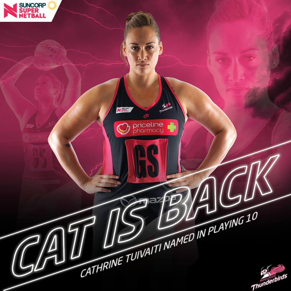 CSNetballUK's tweet photo. @CatTuivaiti is back and we are beyond excited to see her on court this weekend! #WeBringThunder #CSNetball https://t.co/zMHuQ1iqSd