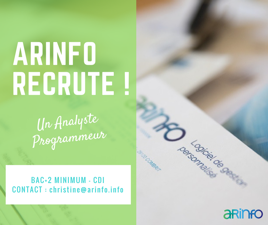 ARINFOerp's tweet photo. @ARINFOerp recrute ! Nous recherchons un analyste programmeur motivé pour intégrer notre équipe sur #Quimper ! 💪😉 #emploi #bonplan #cdi #formation #job #Bretagne 

Plus d'infos 👉https://t.co/Jqtw52AXtH https://t.co/6pTxVShbH9