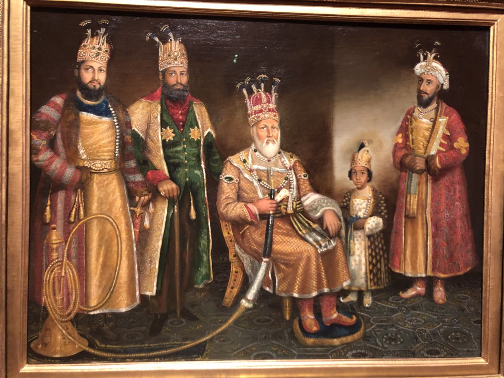 a_williams25's tweet photo. #USFBrEmp in the Queens Gallery there were many extravagant items sent as gifts from other places. Phileas Fogg was a simple timely man who would probably not pick up any items like these but would definitely come across people such these in the photo with a hookah such as this. https://t.co/Rej3IBwNo2