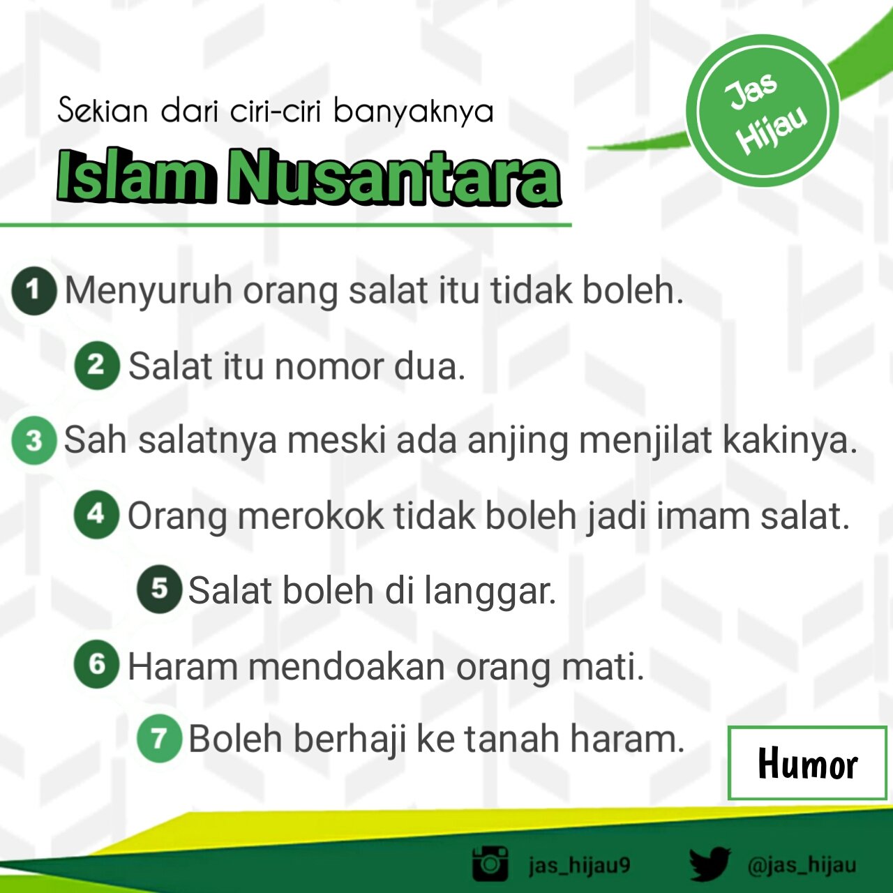 Jas Hijau On Twitter Humor Islam Nusantara 1 Menyuruh Orang