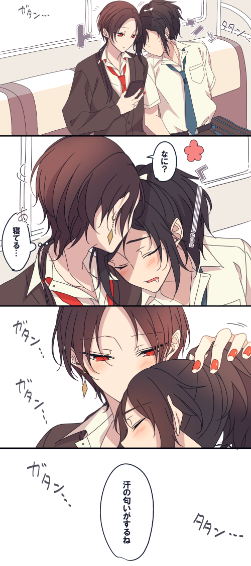 極清光台詞で学パロ漫画×3(※女装有り)
極清光くんの台詞可愛くて好きなので学校でこんな風に使って欲しい… 