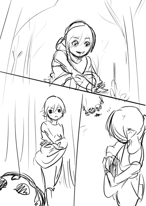 創作ラフ漫画 