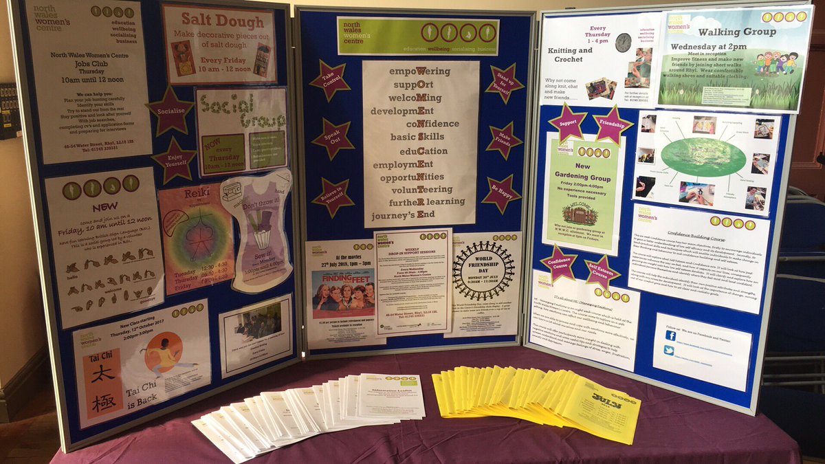 nwwc_community's tweet photo. Having a great time at the #StandNW Launch Event this morning in Rhyl Town Hall - come along to find out about NWWC and other fantastic organisations! @northwaleswomen https://t.co/FEOokgvsng