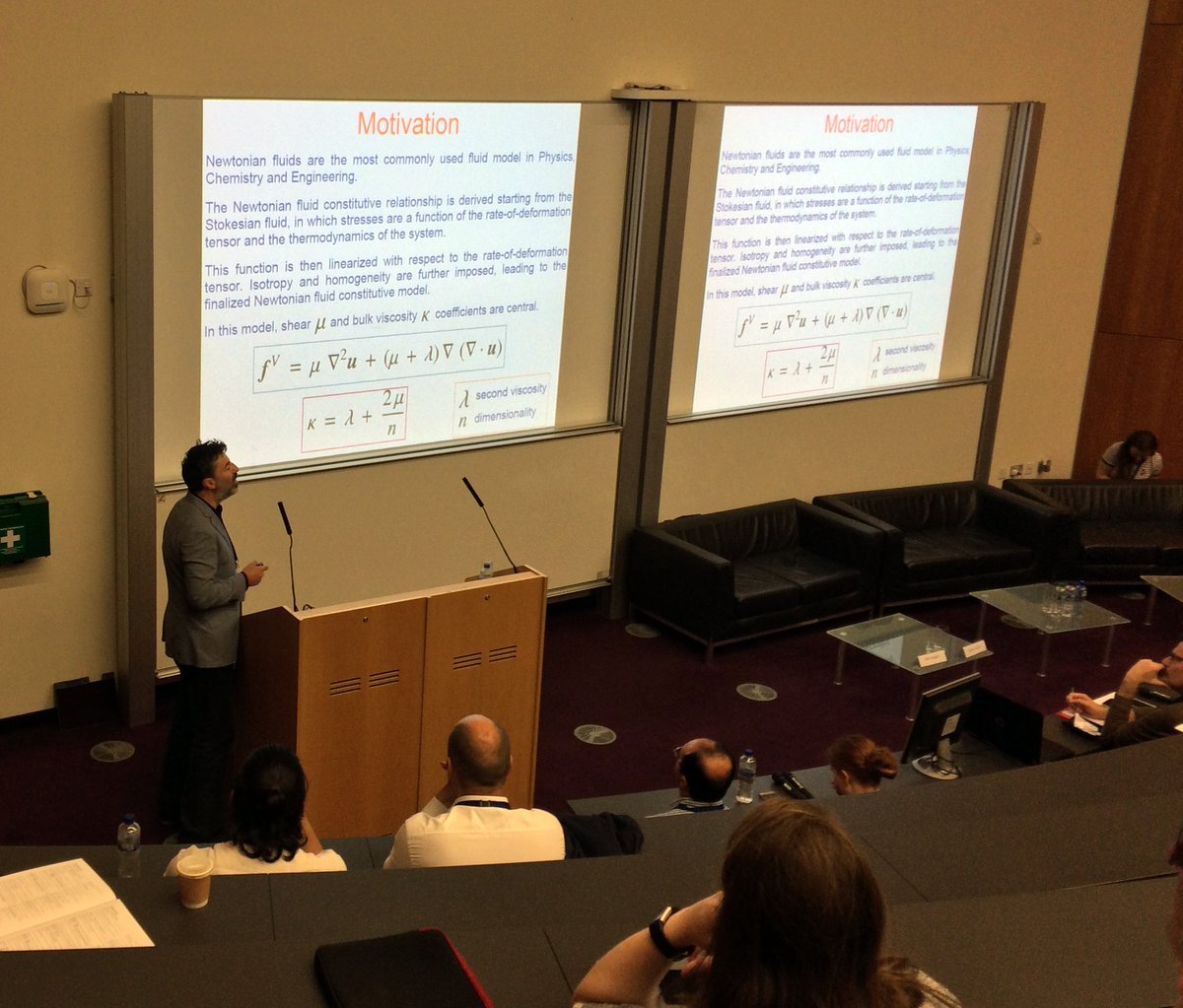 Last round-up of pictures! Here's <a href="/ASoutoIglesias/">A. Souto-Iglesias</a> exploring connections between SPH numerics and the physics of bulk viscosity.