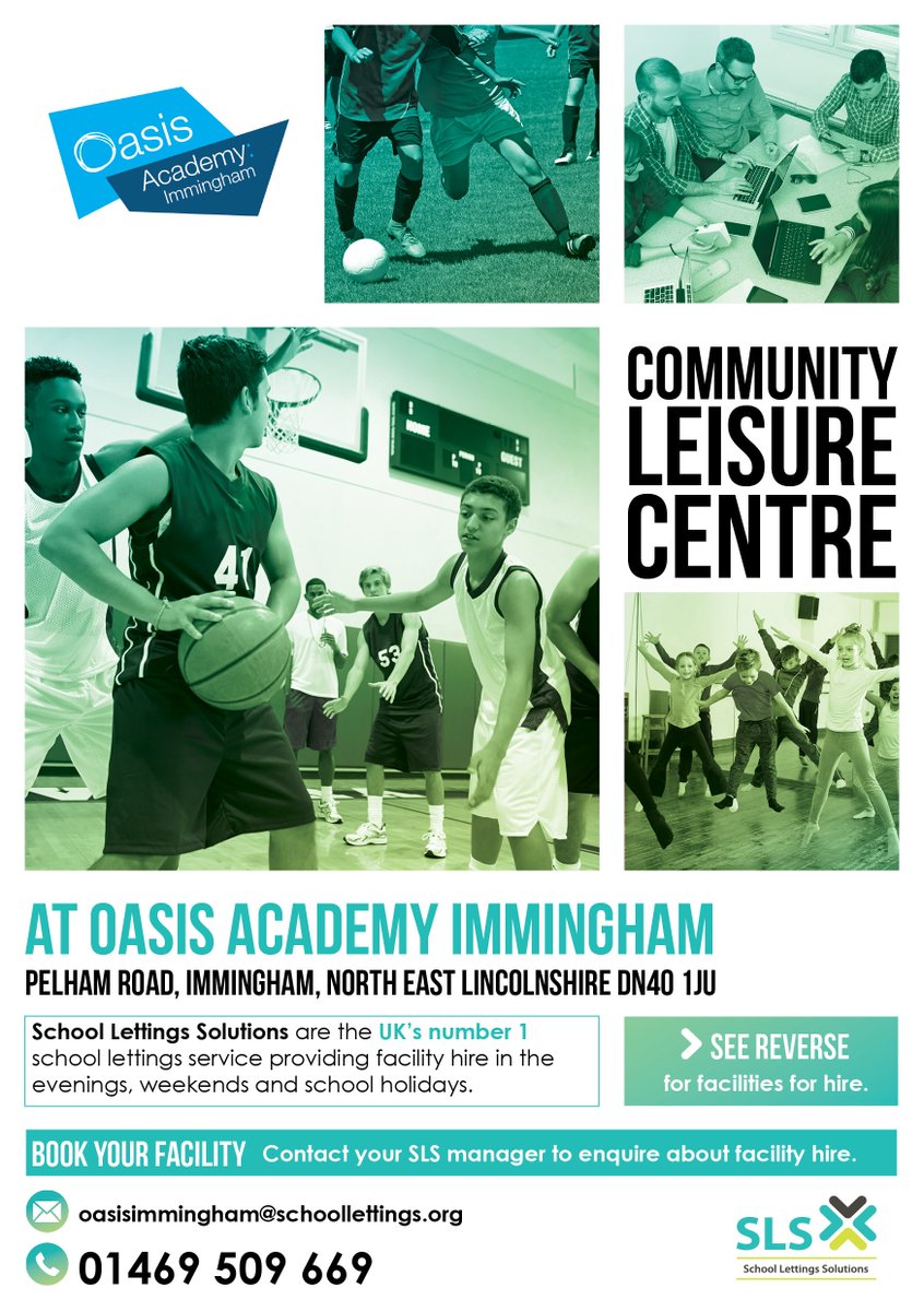 Over at Oasis Immingham Academy we have some amazing facilities for you to hire for 2018 and 2019!!!.Check out our facility flyer #training #sport
oasisimmingham.schoolbookings.co.uk