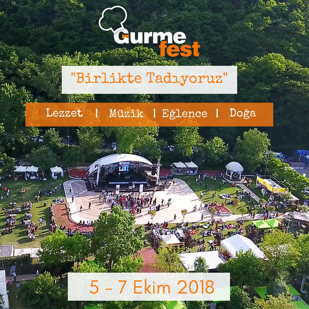 GurmeFest's tweet photo. Bu yıl GurmeFest'te "Birlikte Tadıyoruz" !
5 - 7 Ekim tarihlerinde Sarıyer Event Garden'da GurmeFest'in Uzun Masasında buluşuyoruz.🍀🍍
Biletler için: @mobilet 
#gurmefestistanbul #festival https://t.co/B9P4w7O7sV