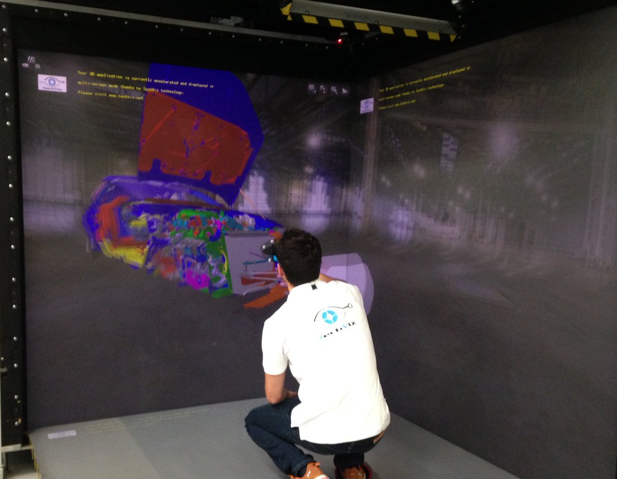 Techviz3D's tweet image. Last day of #vrexpo in Stuttgart! Try #TechViz instantly displaying an industrial 3D model on @Barco &apos;s transportable Cave. Navigate in your 3D data in 1:1 scale and make your project review in #VirtualReality! Join us today booth B6 &amp;amp; B7. Contact us here: lnkd.in/gn5Mpnn