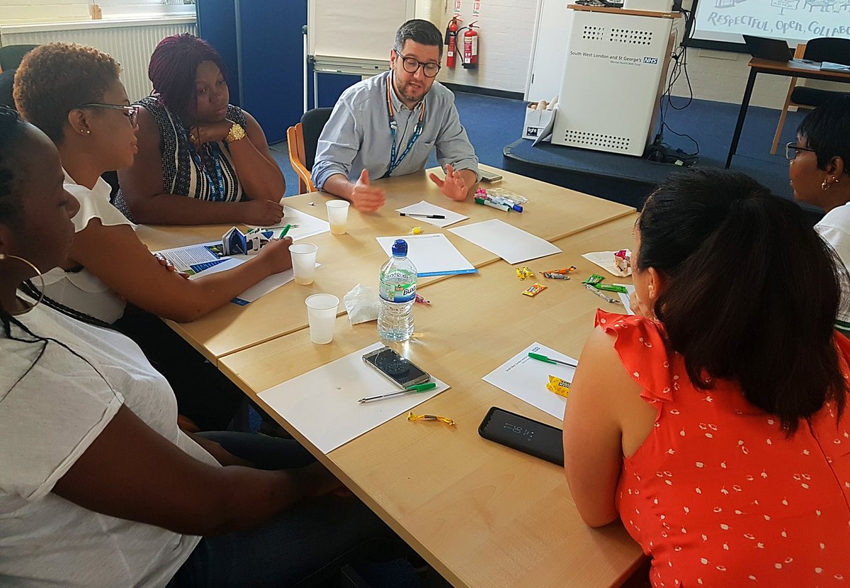 NDT_SWLSTG's tweet photo. Our #studentnurse end of year review is underway! We are excited to welcome back our 1st year @KUStGeorges @KingstonUni PG Dip and BSc #nursingstudents to give @SWLSTG some feedback and contribute to discussion about quality improvement @Bmat111 @minifeet2 @Kiran2R @MentalLondon https://t.co/dzupi98npb