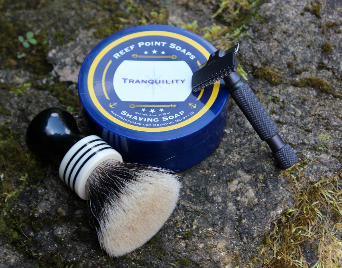 lclint64's tweet image. #SOTD #wetshaving Rocnel SE-G, Shavemac D01 Flat Top and @ReefPointSoaps