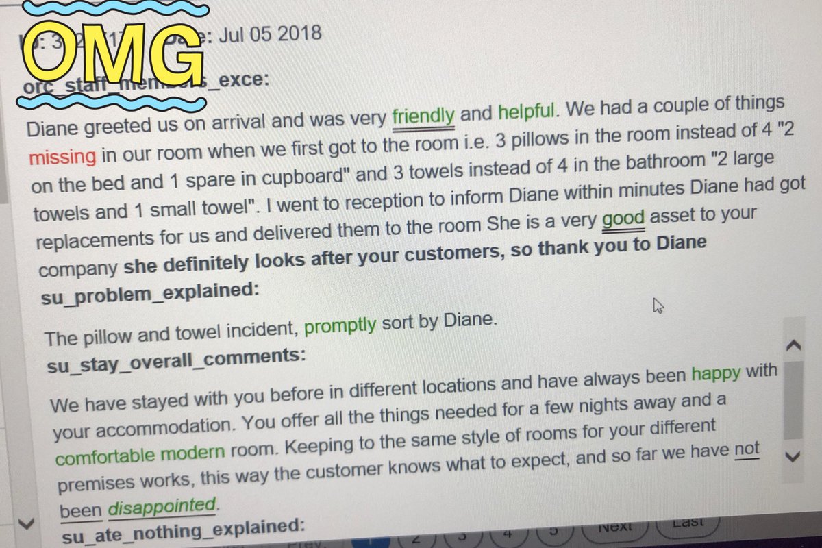 CountesswearPI's tweet photo. Finally Diane!! Name mention time, truly deserved, you put in so much and now finally someone has remembered your name yayy #morenamementionstocome #fantasticwork #oneteam #oneguest #oneareasouthwest @davidspensley @bustybarmaid69 https://t.co/TqdNyNTluR