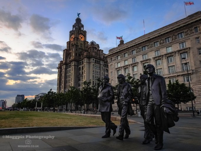 Liverpool Heritage at Dusk #TheBeatles #LiverBuilding #CunardBuilding #PierHead #moggpix moggpix.co.uk