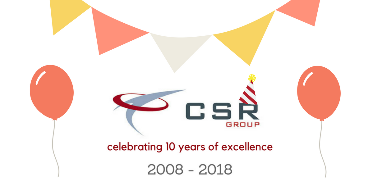 Over the past week <a href="/The_CSR_Group/">The CSR Group</a> has been celebrating 10 years in business!

Founded in 2008, CSR has gone from strength to strength over the years - growing and expanding to meet the needs of our #clients and #candidates alike!

Read more here:
search.google.com/local/posts?q=…