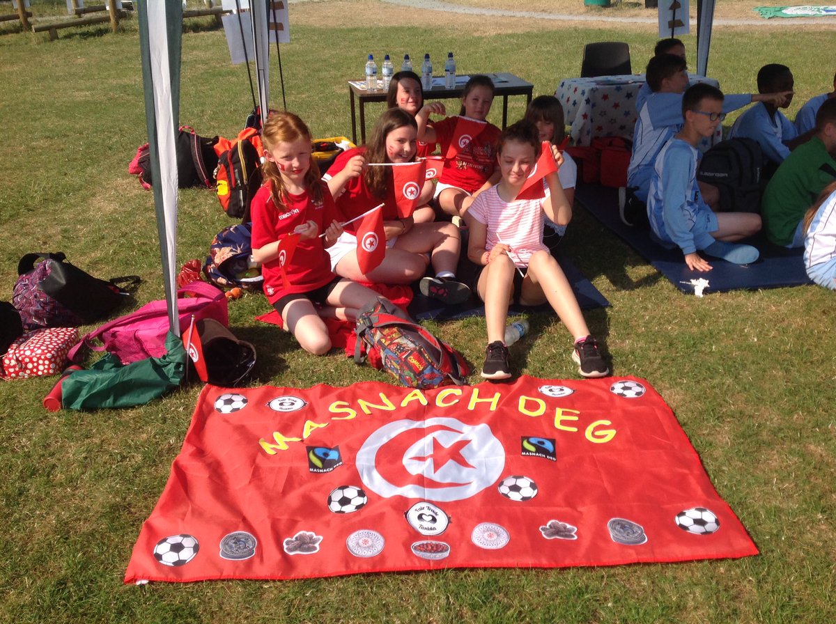GLPWales's tweet photo. Fantastic Fairtrade footy for 8 Carmarthen schools. Superbly set up by Johnstown @GLPWales @FTSirGar https://t.co/4sEt40swir