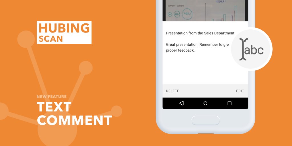 BiBrighter's tweet photo. #SignsYouAreAMillennial : add text comments to your documents with our new HUBING SCAN feature! 😄 https://t.co/KTUK2se5QN