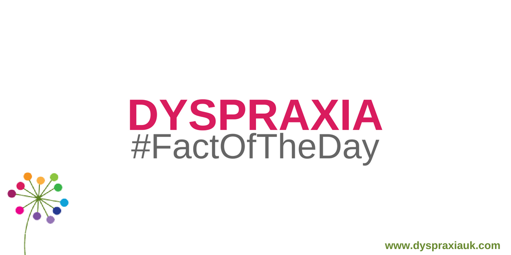 It is thought that around 5-10% of the population have #Dyspraxia!