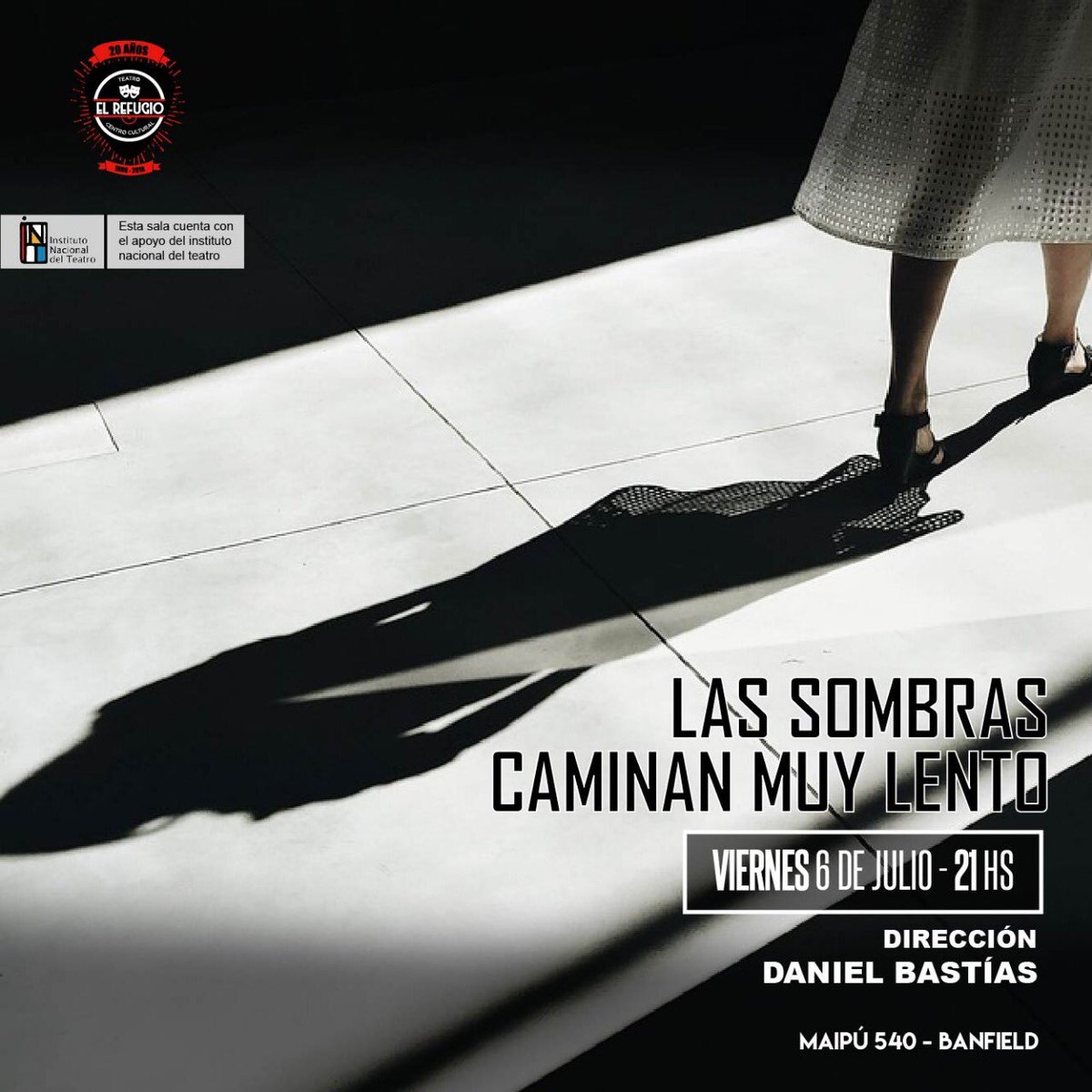 ¡Buen día! 👋🏼 

Esta noche presentamos “Las sombras caminan muy lento”, la primera de las tres obras de alumnxs del taller de producción del Refugio 🤩