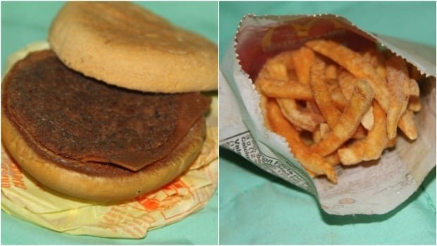 CBCToronto's tweet photo. Ontario man asking $29.99 for 6-year-old McDonald's cheeseburger and fries https://t.co/7NHZL7WY3X https://t.co/k0yhyw6QlW
