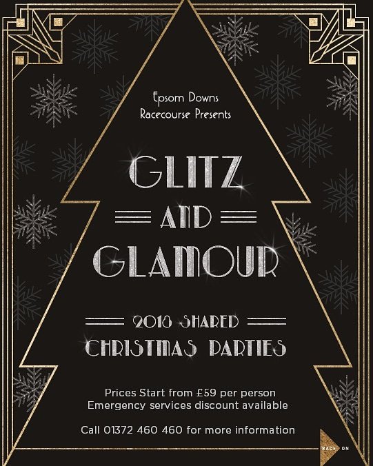 We may be in the middle of a summer heatwave but it is never too early to book tickets to our awesome shared Christmas Party Nights. This year's theme is Glitz and Glamour! Contact our team for more details Epsom.events@thejockeyclub.co.uk #christmasparties #booknow #epsomevents
