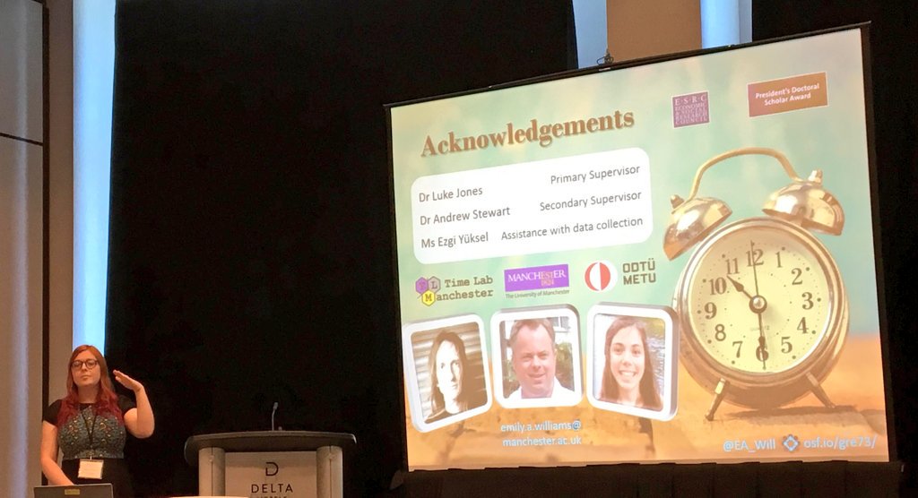 DrEmWilliams's tweet image. Successful talk at the CSBBCS-EPS conference yesterday! I&apos;d like to thank @drlukejones and @ajstewart_lang for their supervision over the last 3 years 😁 Not long now! #PhDchat #TimePerception #CSBBCS2018 #EPSStJohns