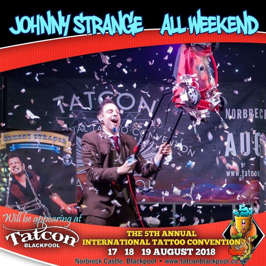 strangejohnny's tweet photo. Looking forward to being back at @tatconblackpool this year for more fun and frolics on the 17th-19th August. Hope to see you all there! 

Image by KJ Willan Photography

#johnnystrange #tatconblackpool #blackpool #tattoo #tattooconvention #circus #danger #sideshow #tatcon https://t.co/bouElhhQBT