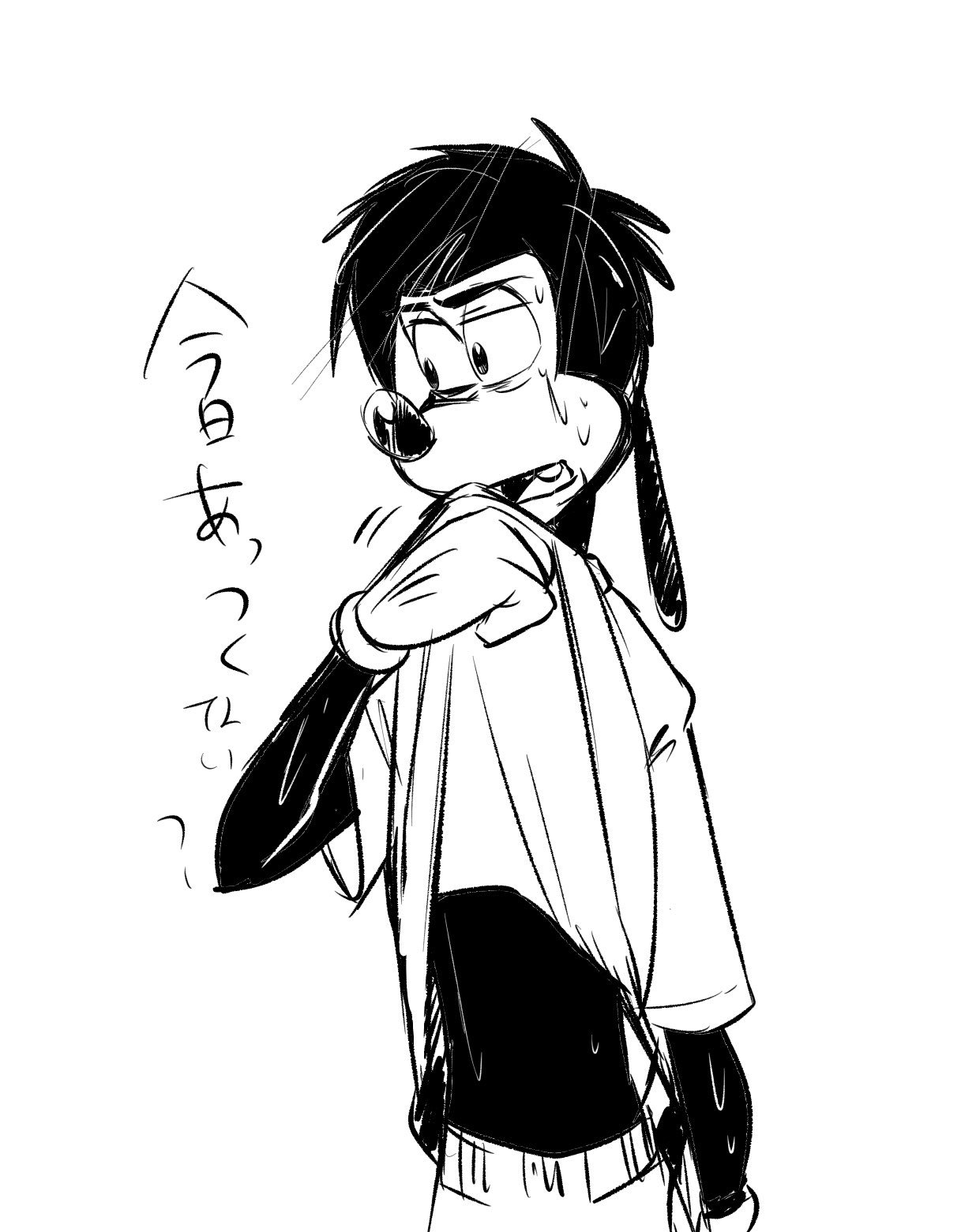 吉村 イケメンにのみ許される 衣服で汗を拭くという夏の風物詩 袖派なのか 裾派なのか 毎年喧嘩になるのでどちらも描いときました T Co Kr1jxeiixz Twitter