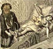 In the late 19th century, public interest in Complimentary & Alternative Medicine peaked with the vogue for Daemonic Reflexology.

While claiming to offer:

“Physical Healing through Spiritual Heeling”

In reality the Demon Reflexologists attempted to steal their patients’ soles.