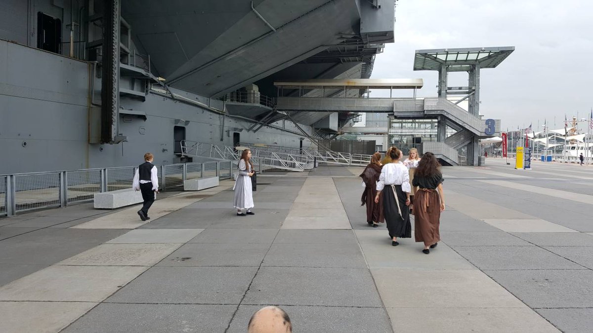 Amazing first performance with an almost as amazing backdrop at <a href="/IntrepidMuseum/">Intrepid Museum</a> #PANY18