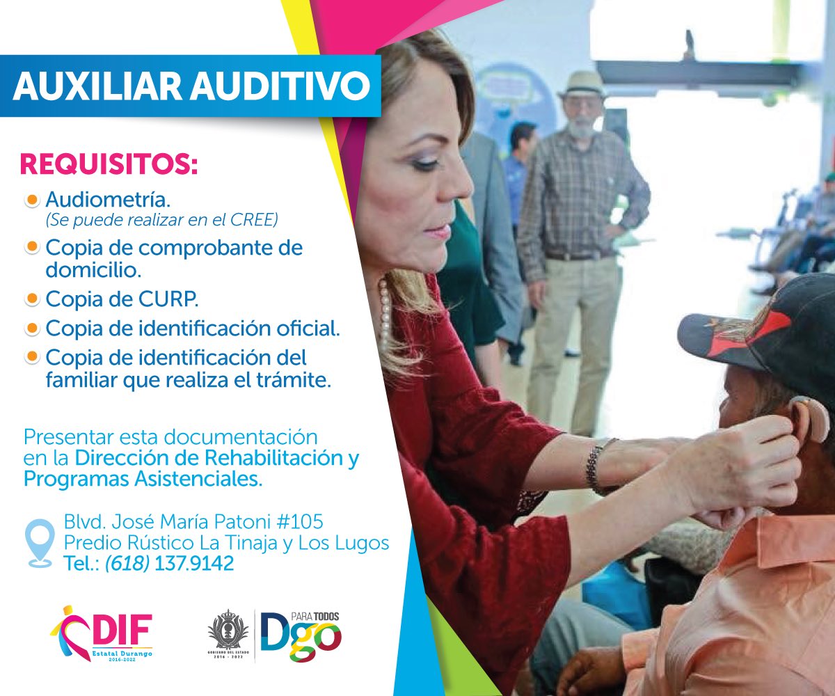 ¿Sufres de problemas de audición? En #DIF_Estatal apoyamos con auxiliares auditivos a las personas que más lo necesitan, como parte de nuestro objetivo de mejorar su calidad de vida.