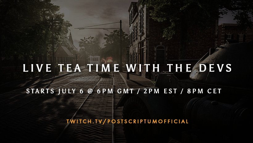 Join_Squad44's tweet photo. #PSWeekend We will be starting our Live Tea Time with the Devs in 2 hours! It will be broadcasted on our official twitch. https://t.co/CX1L7eWARY We hope to see you there :) https://t.co/NgCfEfUXUg