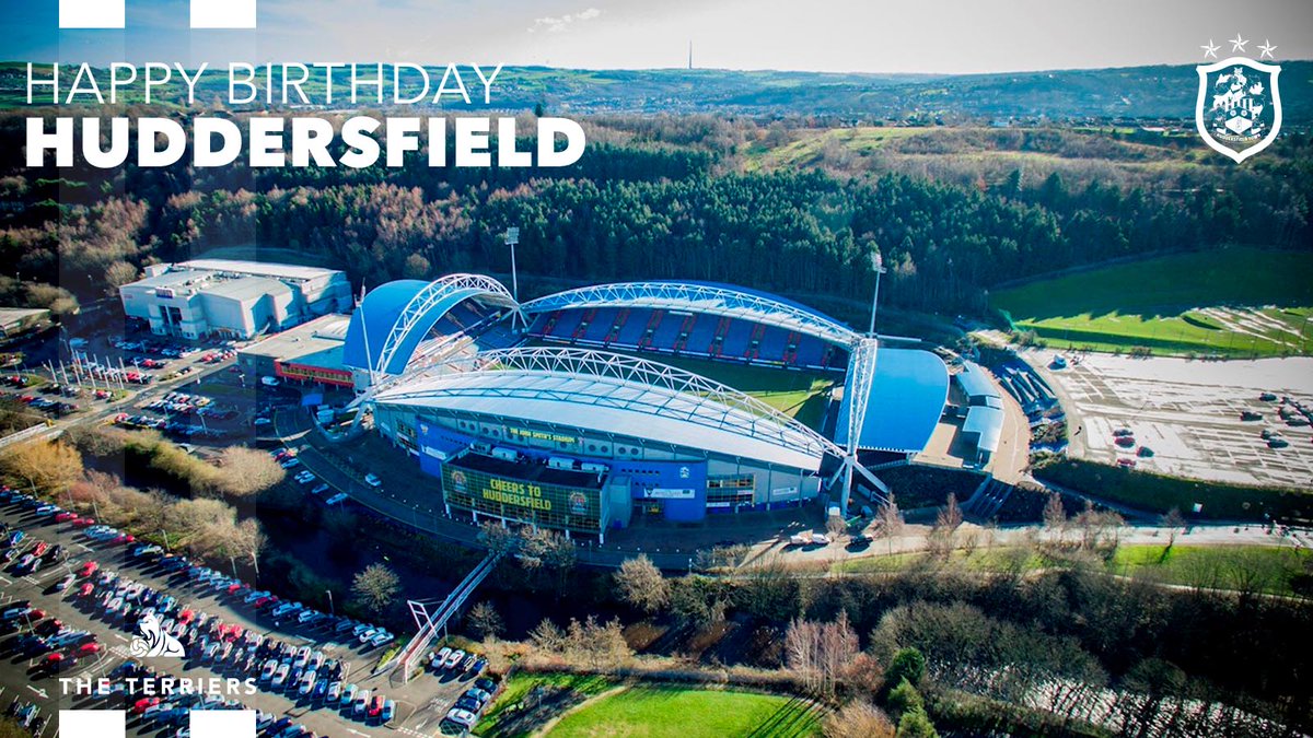 🎂🥳 Happy 150th Birthday Huddersfield!

📅 On 7 July 1868, the town of Huddersfield was born as a municipal borough in the ancient West Riding of Yorkshire.

⚽️🏟️#htafc is proud to represent Huddersfield across the world in the <a href="/premierleague/">Premier League</a>! (AT)