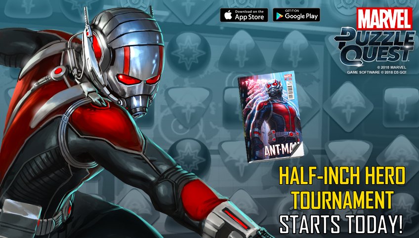 Marvel Puzzle Quest On Twitter Ant Man Stands Small In The