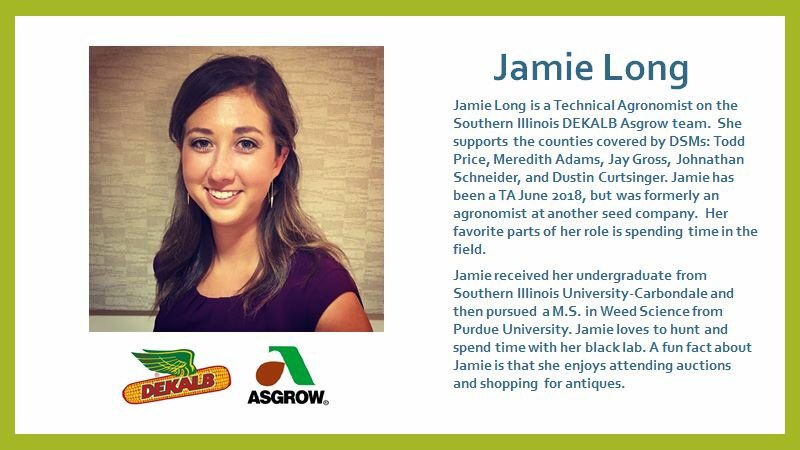 DKAS_SIL's tweet photo. We celebrate #FieldTeamFriday this week by featuring Technical Agronomist, Jamie Long. Find your local DEKALB Asgrow representative at the link below:
https://t.co/3VKcfAh5Y4 https://t.co/hp3gP6j90g