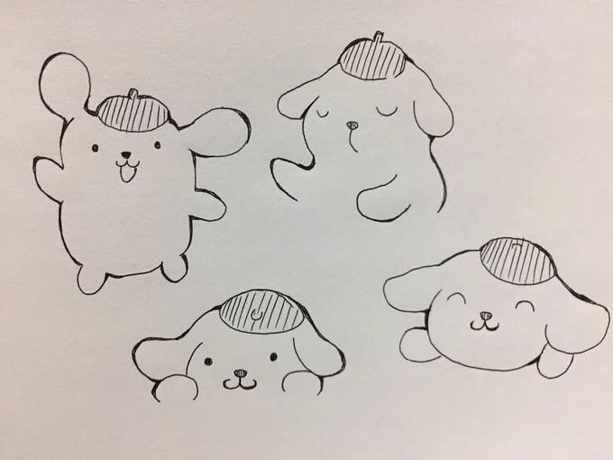 ポムポムプリンかわいいなぁと思い、プリン描きたい欲を取り急ぎ満たしたものなんか似てない( ˘ω˘ ) 