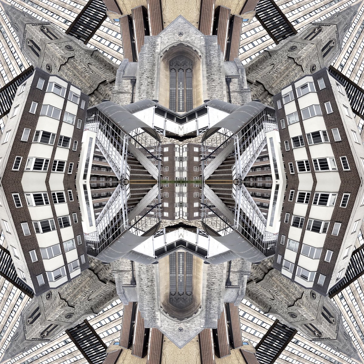 Everything is not as it seems, with <a href="/a/">a</a>.b.h_arts intricate #geometric prints, see beyond the bold imagery to discover distinct #architectural shapes based on the #local area
‘Penge’ a #limitededition print available to buy at our #beckenham gallery 
#architecture #architectural
