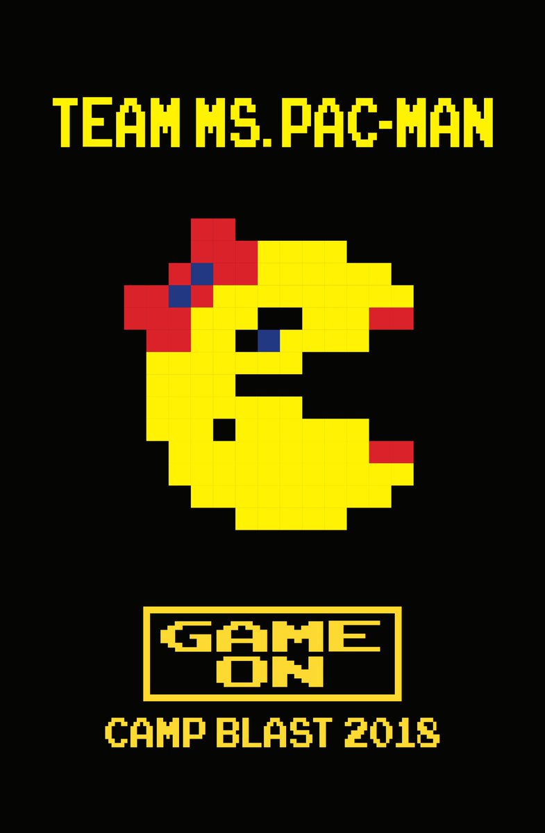 trinityyouthmh's tweet photo. Next up for our Camp Blast classic video game-themed teams is the iconic Ms. Pac-Man. Team Ms. Pac-Man is led by Alyssa and Julia.
.
.
.
#campblast2018 #gameon #teammspacman #classicvideogames #campblast https://t.co/JI3HaxPFGJ