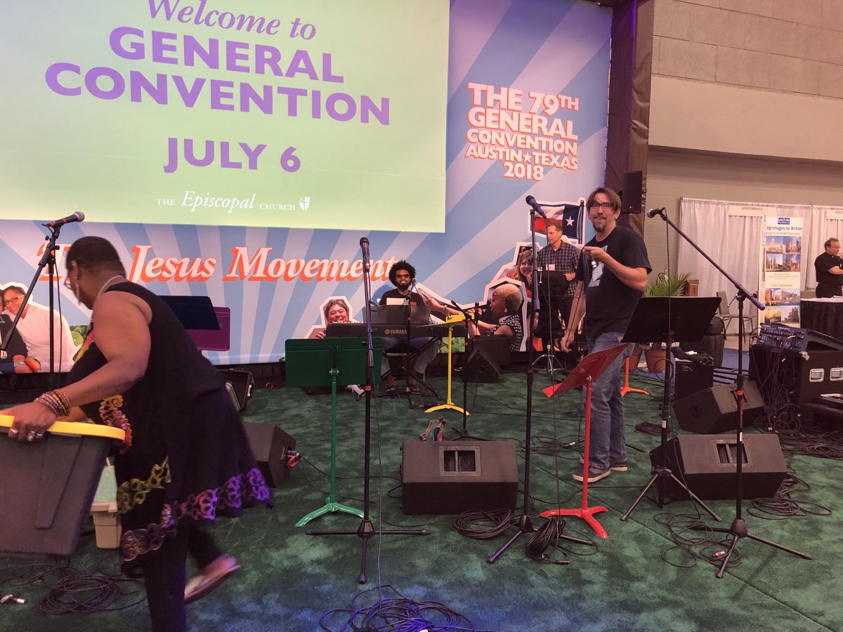It’s YOUTH day in the <a href="/episcopalchurch/">episcopalchurch</a> booth at #gc79! Join us at 12 noon for a reunion performance by the #EYE17 band