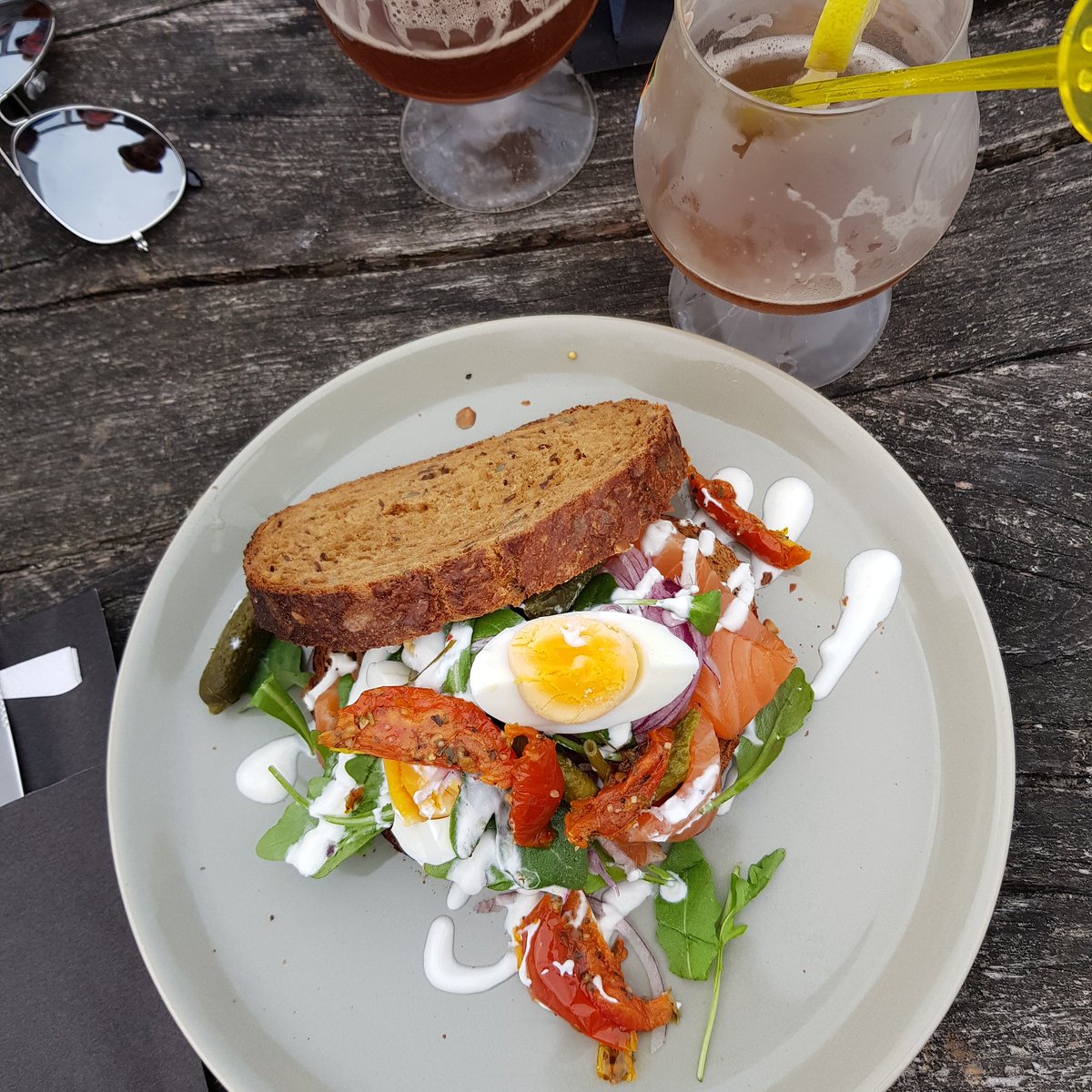 Enjoyed some great cockles and home smoked salmon on Dutch island Schiermonnikoog #holland #travelfood