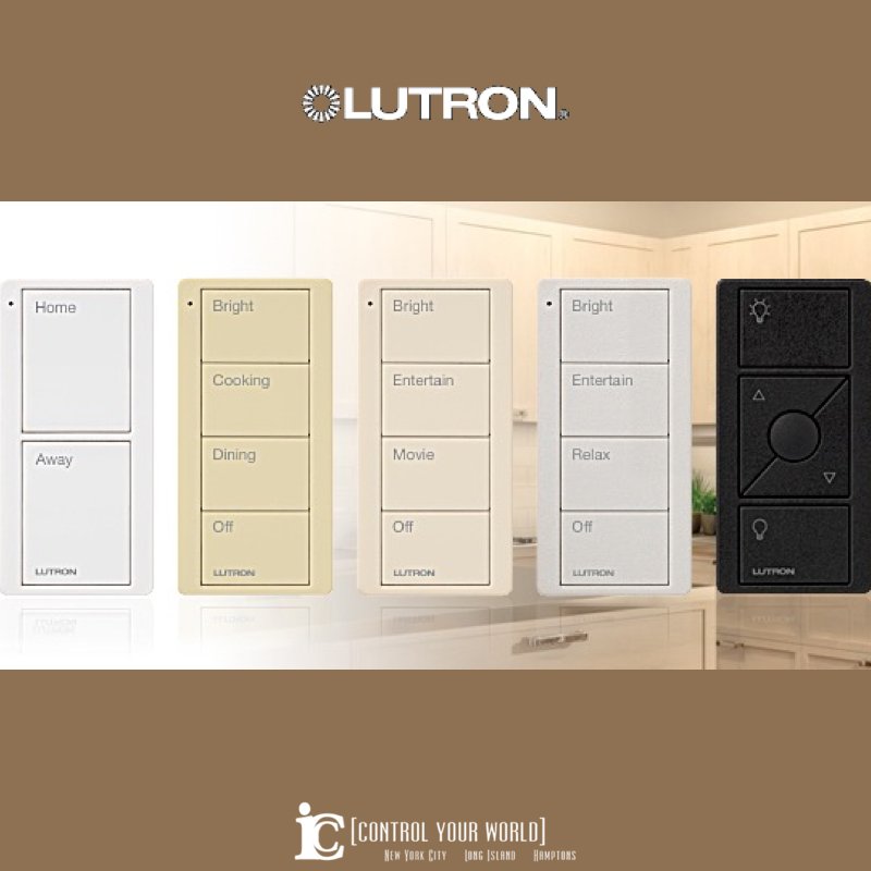 ICCAutomation's tweet photo. With @Lutron’s RA2 Select Pico scene keypads, you can easily set multiple lights and shades to just the right levels for cooking, a quiet dinner, or cleaning up. #ICCAutomation https://t.co/0FlMmRxxK3