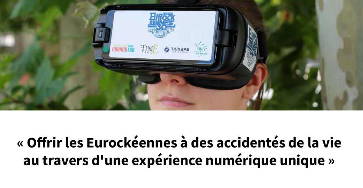 eurockeennes's tweet image. Immersive Eurocks For All : les patients du Centre de Médecine Physique et de Réadaptation Bretegnier vivent le concert de @PIHPOH90 à 360°. Une techno portée par Trinaps et @Time_Prod, et une initiative solidaire soutenue par la Fondation Delfingen, mécène des Eurocks !
