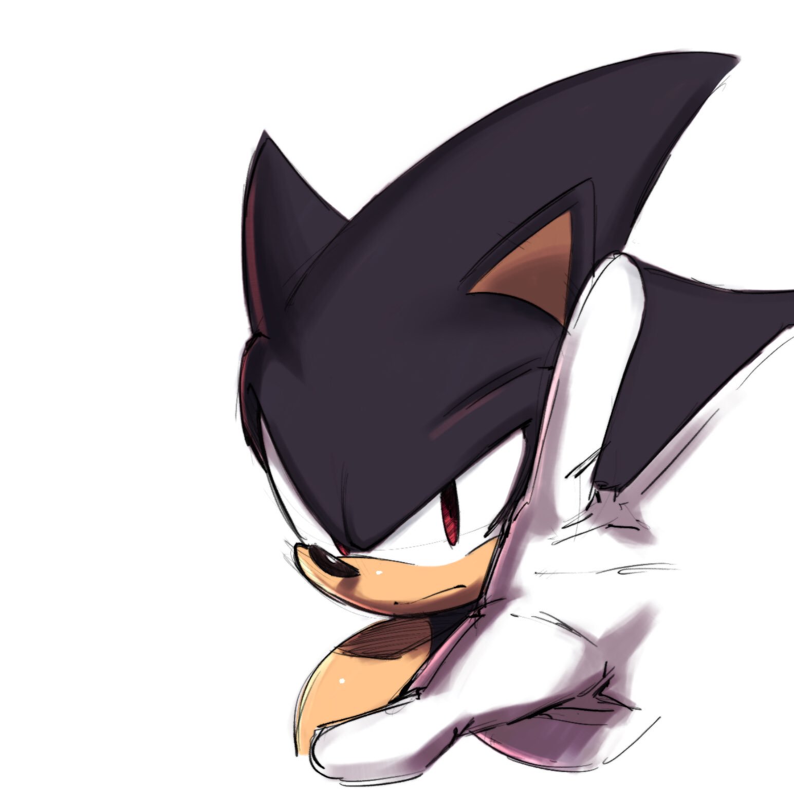 Dark Sonic  Sonic the hedgehog, Sonic, Sonic art