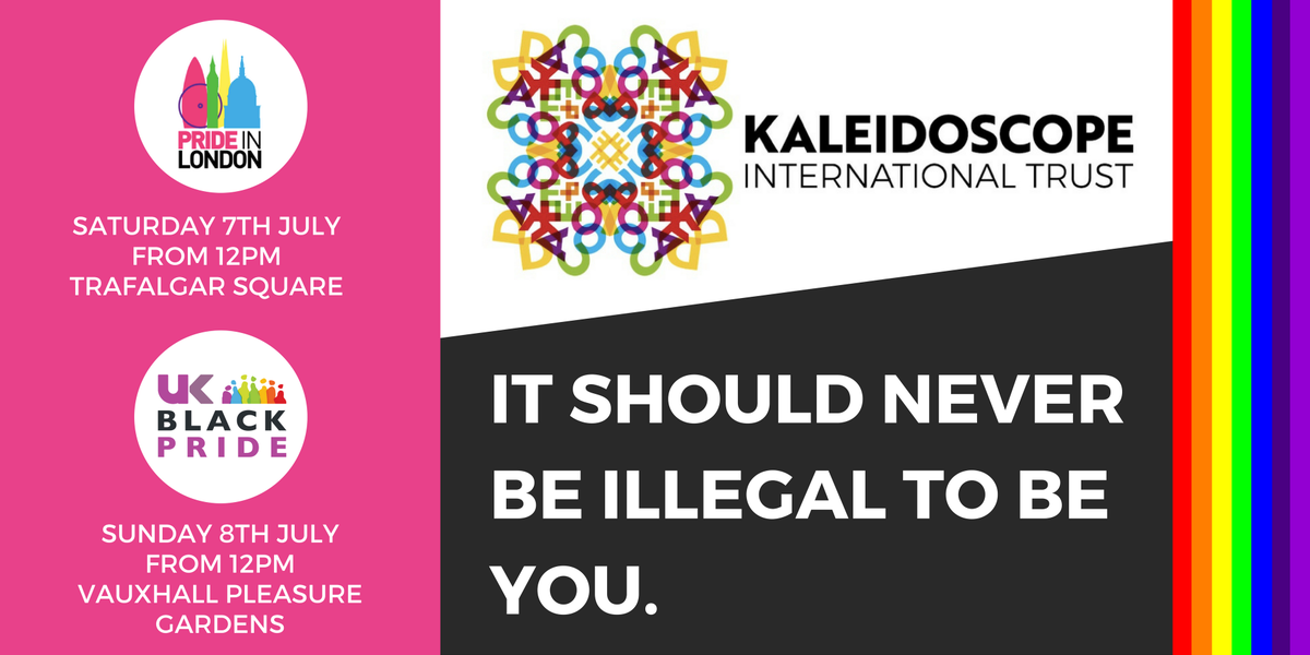 Kaleidoscope_T's tweet photo. It's nearly Pride Weekend! Yas! We will be holding a stall at both @PrideInLondon and @ukblackpride so do please come and say hello! We will be giving out info and goodies all day. #PrideInLondon #UKBlackPride #Pride2018 https://t.co/gIidCvJuez
