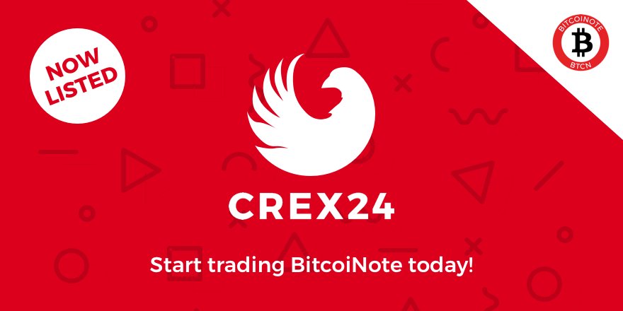 BitcoiNote's tweet image. 🚀 We’re now live on Crex24! Start trading BitcoiNote before prices rise!

🔒 BitcoiNote is the most private, secure and lightweight coin on the market.

⏩ Start trading now: btcn.ws/TW-CREX24-trade

#exchange #BTCN #BitcoiNote #BTC #Bitcoin #altcoin #ann #privacy #cryptonews