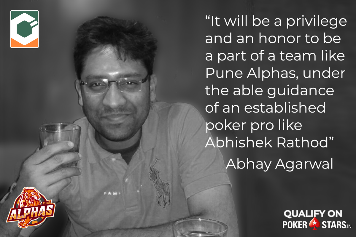 PuneAlphas's tweet image. 🇮🇳♣️ Join Abhay in this weeks #GPLIndia @PuneAlphas Final.
Qualify Today:
- Sunday 🕗 15:00
📍 Online @PokerStarsIN
- Week Final Sunday 🕗 20:00
🔗 gpl.com/india