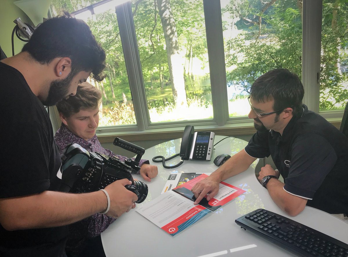 CTSTelecom's tweet photo. We had @RhinoKzoo on location at our corporate headquarters last week, filming  footage for a couple of upcoming projects.  Special thanks to Kara of the Battle Creek Chamber of Commerce @BCbusinessvoice for helping us out! #media #video #videoshoot #fiberoptic #Internet #Cloud https://t.co/w886FFvnb3